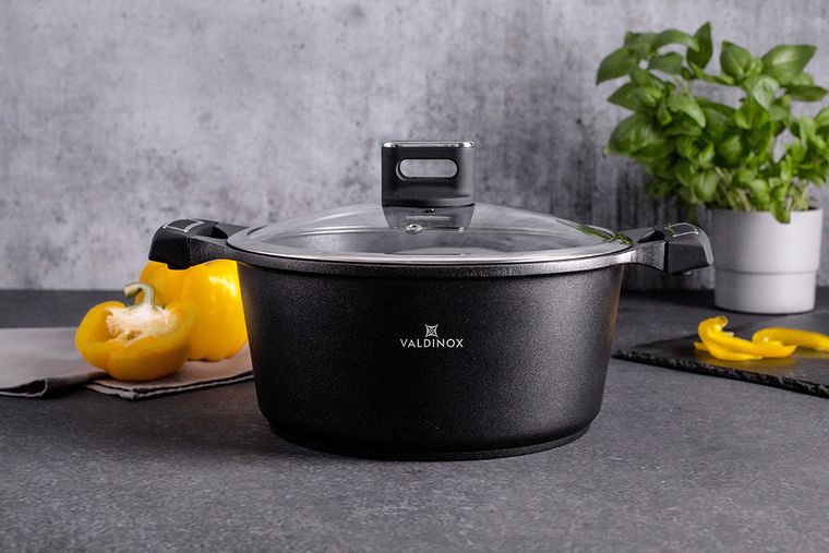 Altom Design, Valdinox, Strong garnek z pokrywą, 24 cm, 4,3l