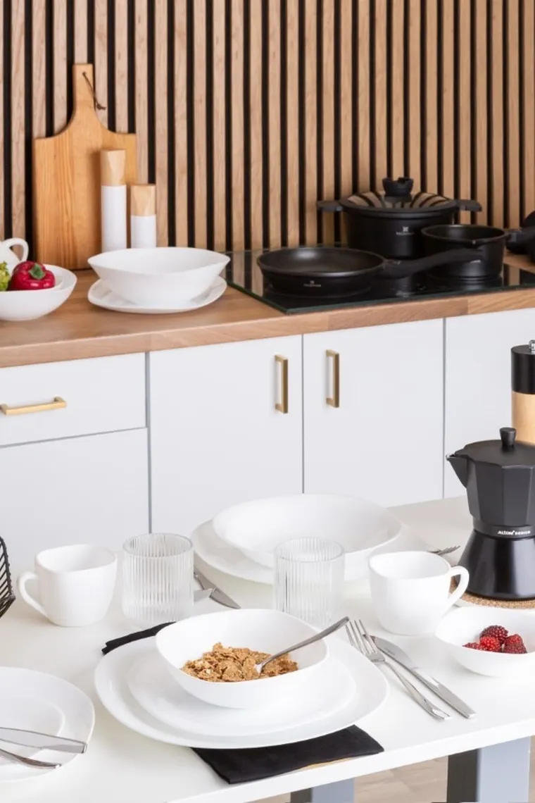 Altom Design, White Harmony, talerz głęboki, 22.5 cm