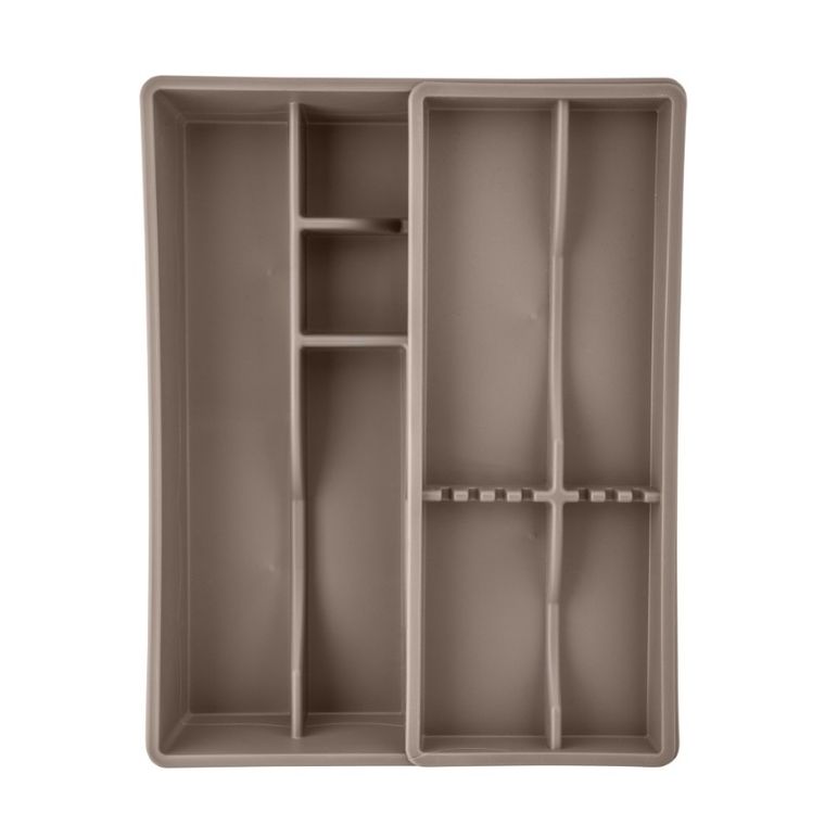 Altom Design, wkład do szuflady, podwójny, 30-39 cm, taupe