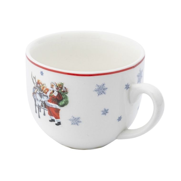 Altom Design, wyprawa mikołaja filiżanka ze spodkiem, 240 ml, w opasce