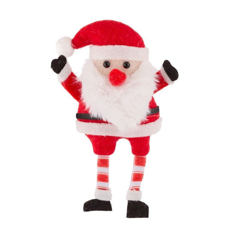 Altom Design, zimowy kubek baryłka nbc, 340 ml, z maskotką, Mikołaj, w opasce