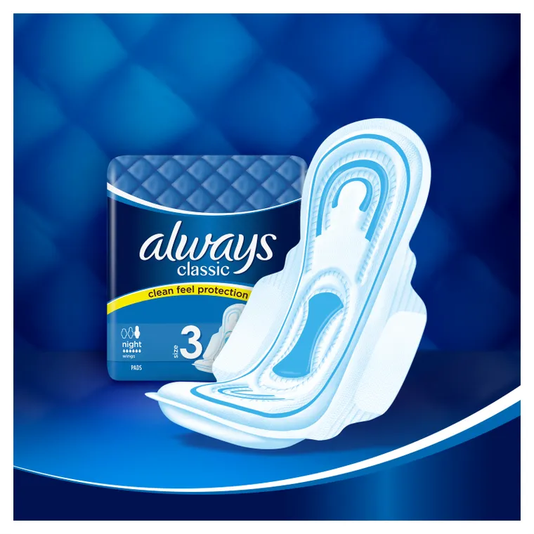 Always, Classic Night, podpaski ze skrzydełkami, 8 szt.