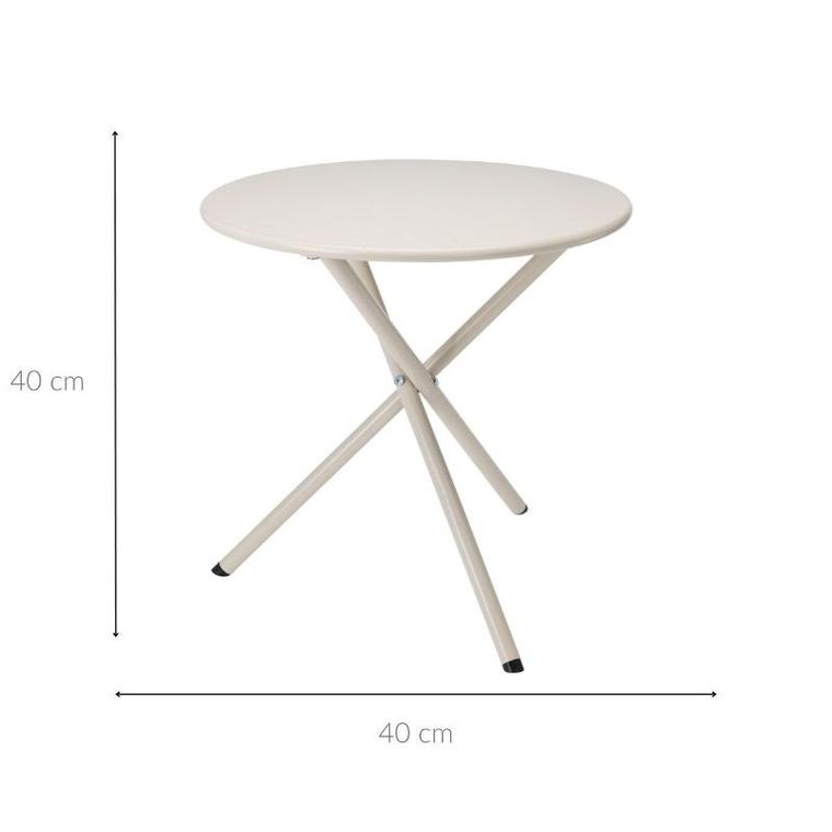 Ambiance, metalowy stolik ogrodowy, średnica 48 cm