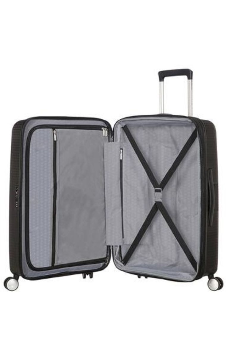 American Tourister, walizka kabinowa, 55-40-20 cm, czarna