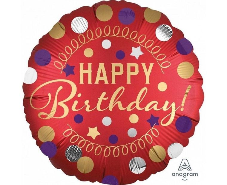 Amscan, balon foliowy, XL Happy Birthday