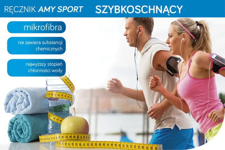 Amy, ręcznik szybkoschnący z mikrofibry, 50-90 cm
