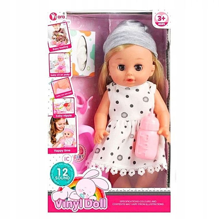 Anek dla Dzieci, interaktywna lalka bobas z akcesoriami