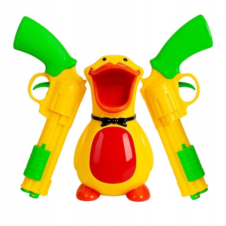 Anek dla Dzieci, kaczka, strzelanie do celu, wyrzutnia z kulkami