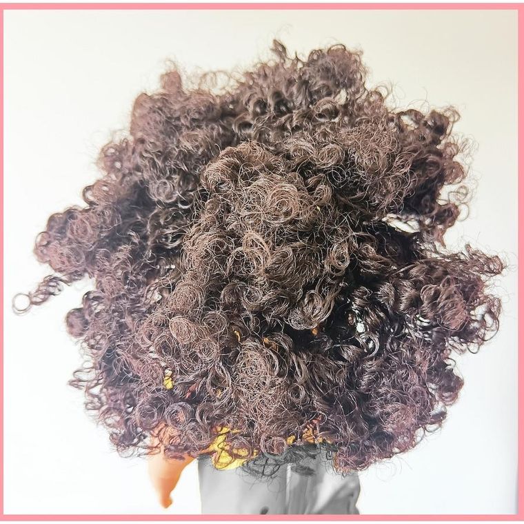 Anek dla Dzieci, lalka bobas z kokardą, różowa