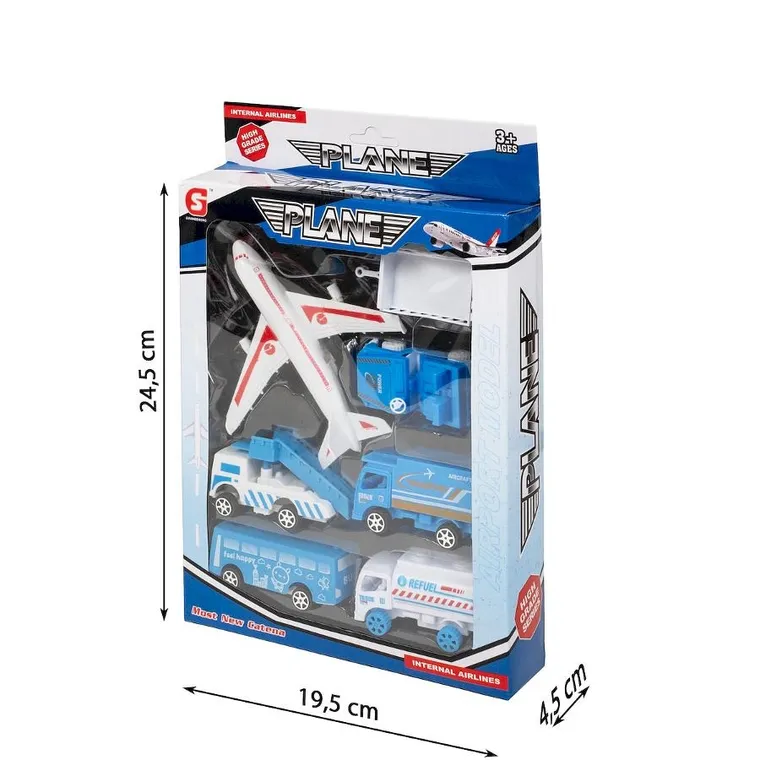 Anek dla dzieci, lotnisko, zestaw pojazdów