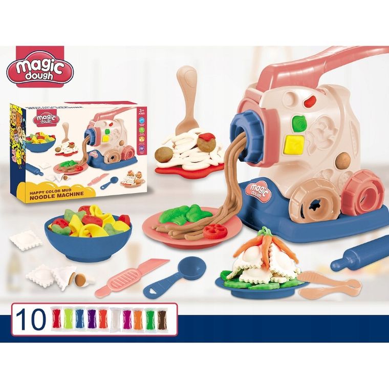 Anek dla Dzieci, maszynka do robienia makaronu, zestaw z masą plastyczną
