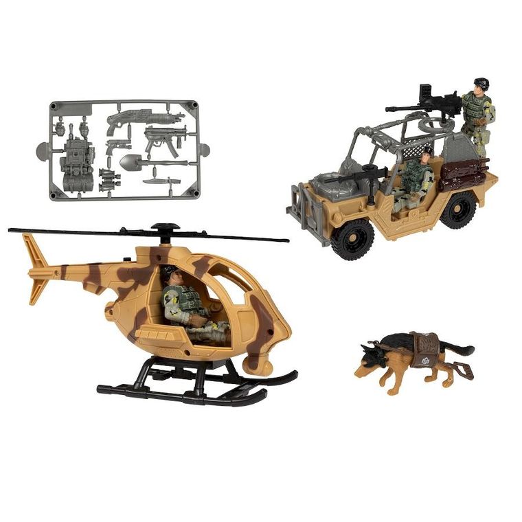 Anek dla Dzieci, pojazdy wojskowe z figurkami