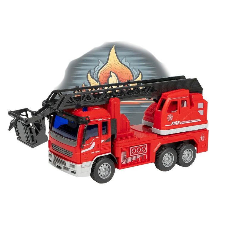 Anek dla Dzieci, Straż pożarna, pojazd zdalnie sterowany, czerwony, 1:30
