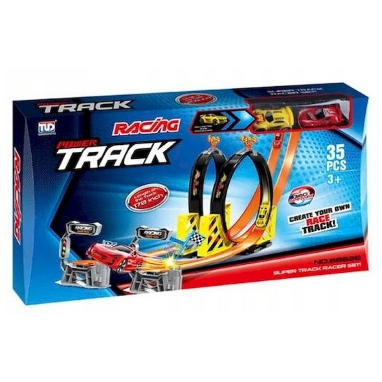 Anek dla Dzieci, tor wyścigowy z pojazdami, 2 szt.