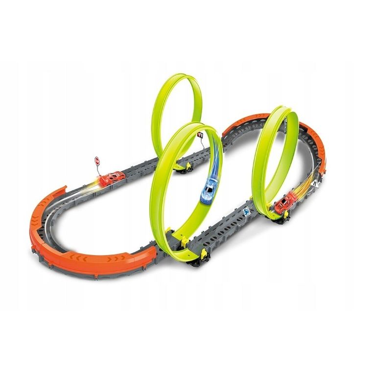 Anek dla Dzieci, tor wyścigowy z pojazdem, 48 elementów