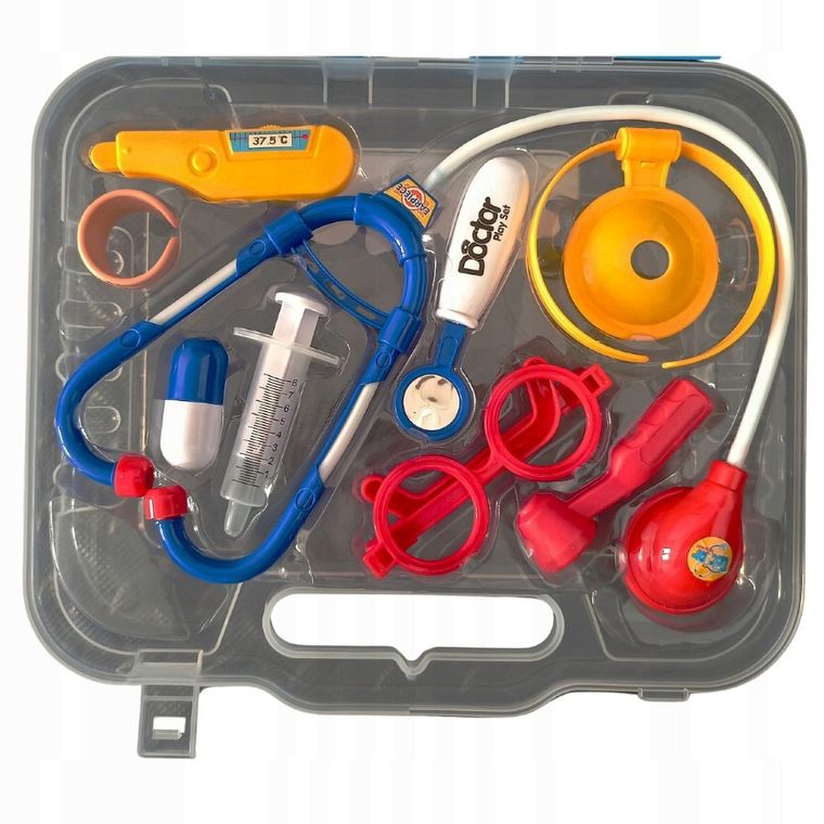 Anek dla Dzieci, zestaw lekarski w walizce, niebieski