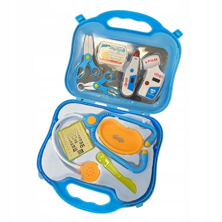 Anek dla Dzieci, zestaw lekarski w walizce, niebieski