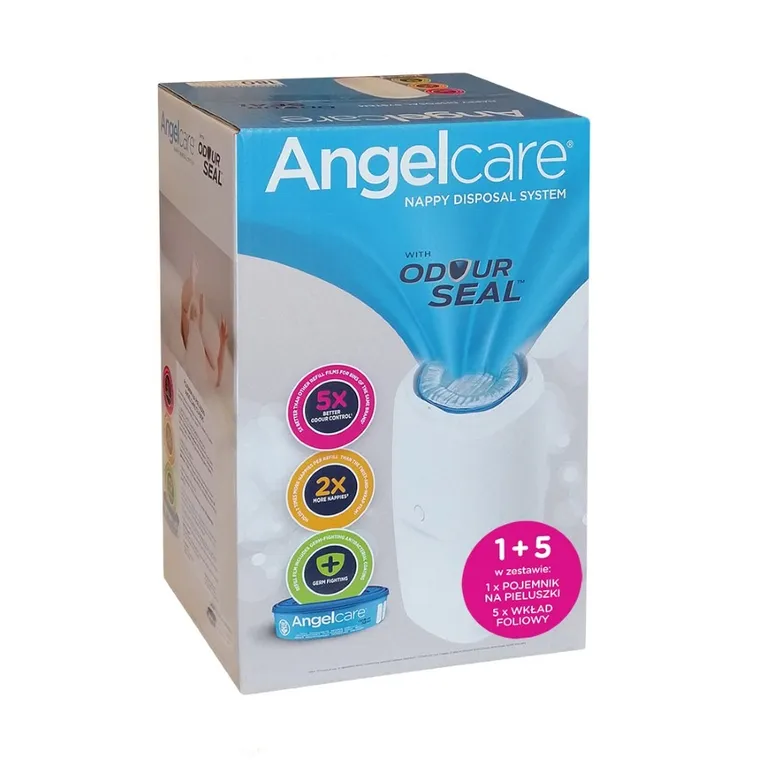 Angelcare, Classic, pojemnik na pieluchy + 5 wkładów