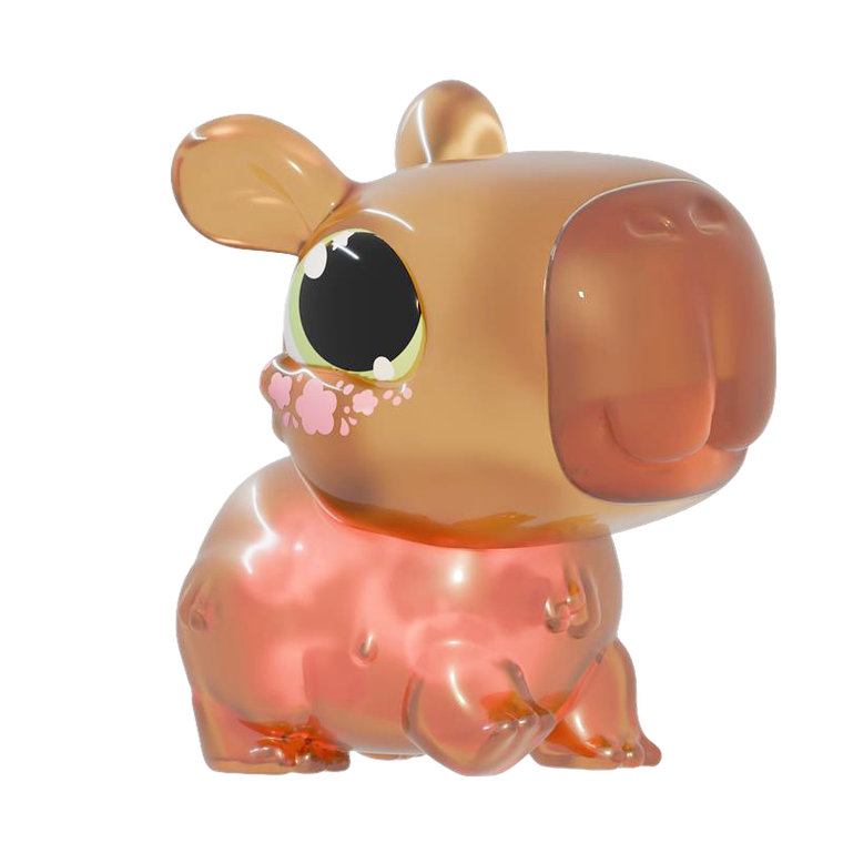 Animagic, Let's Glo Capybara, figurka interaktywna, brązowa