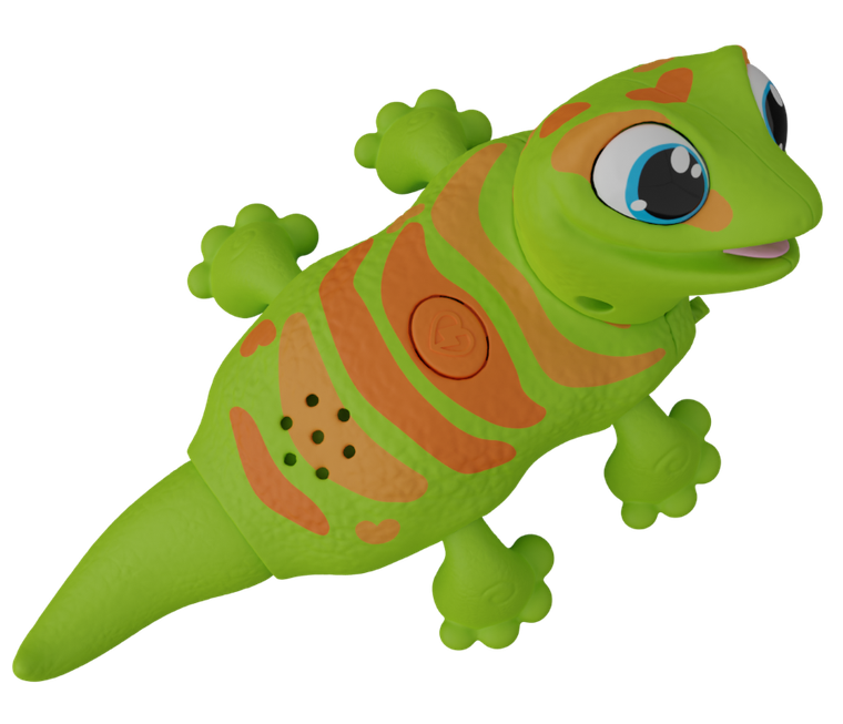 Animagic, Let's Go Gecko, figurka interaktywna, gekon zielony