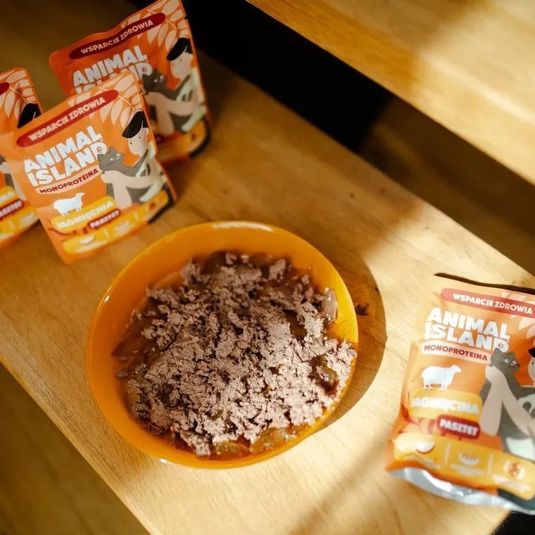 Animal Island, mokra karma dla kota, monoproteinowa, jagnięcina, 100g