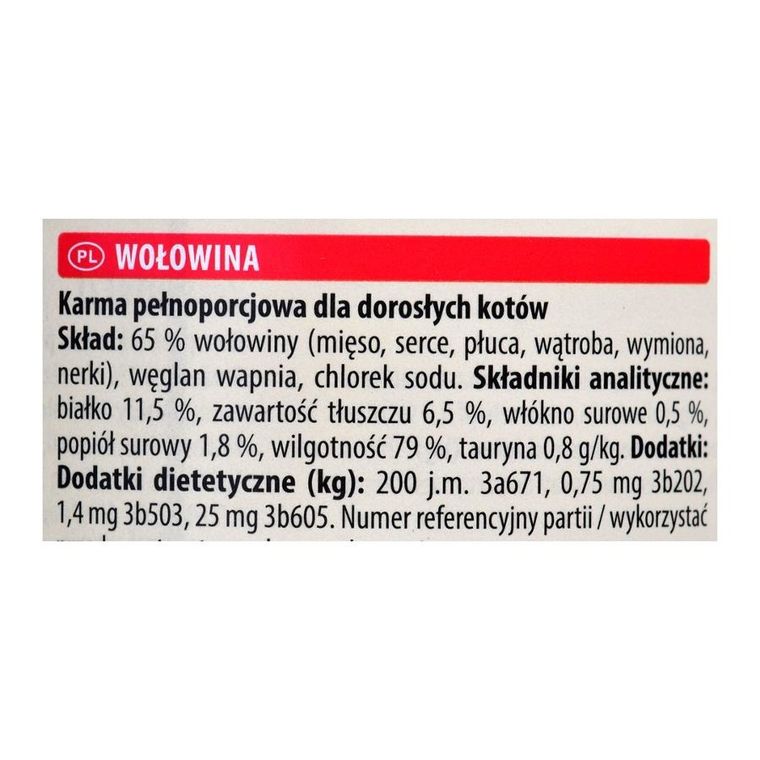 Animonda, Carny, Adult, mokra karma dla kota, wołowina, 200g