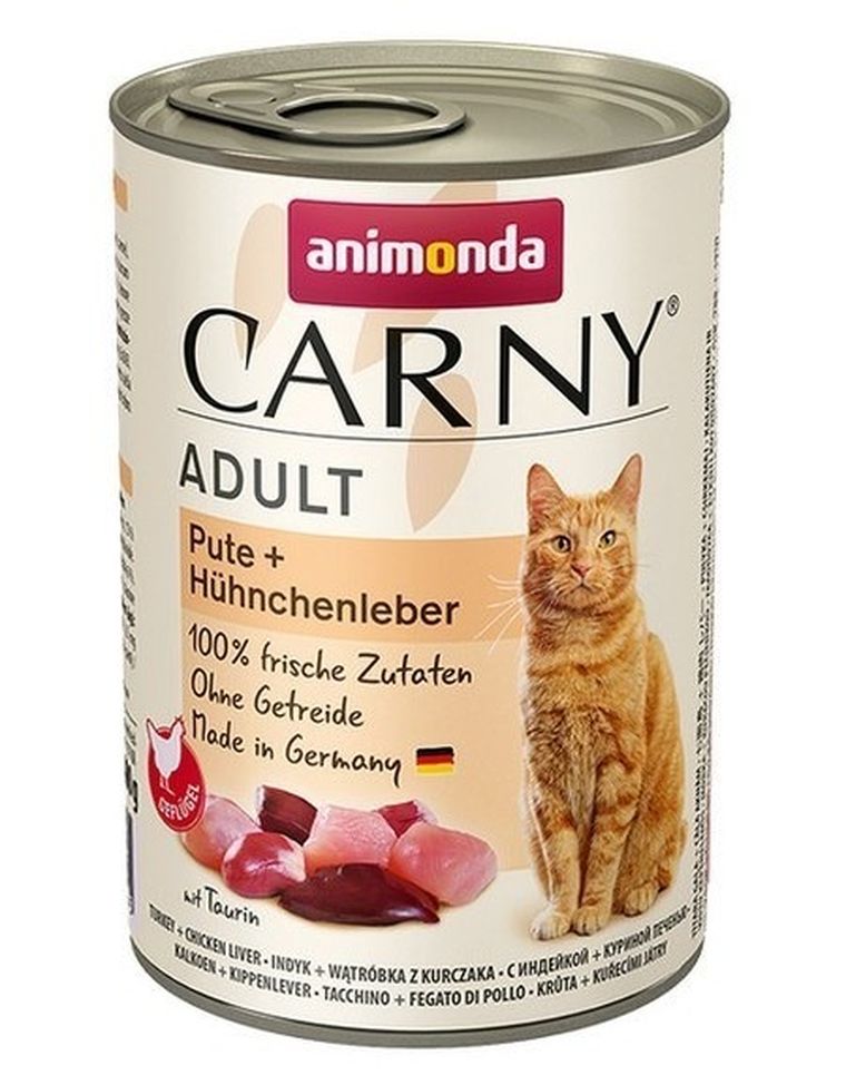Animonda, Cat Carny Adult, karma mokra dla kota, indyk, wątróbka z kur, 400g