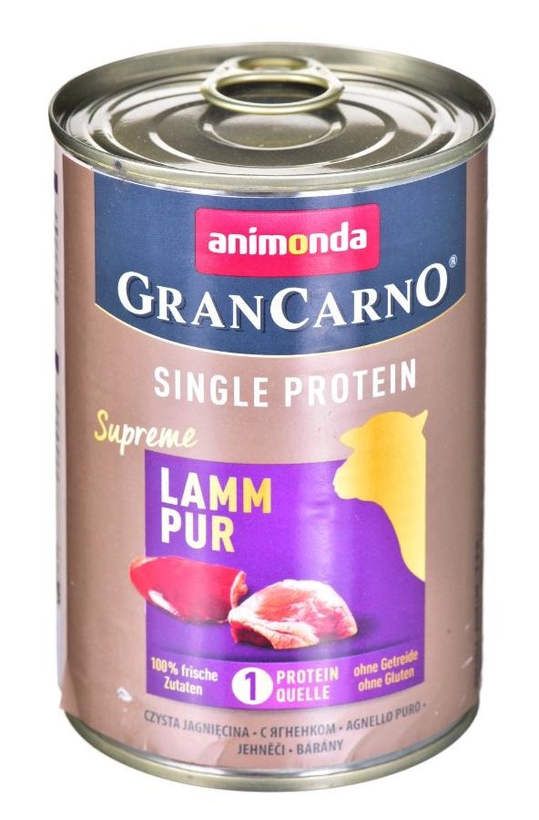 Animonda, Grancarno, Single Protein, Jagnięcina, karma mokra dla psa, 400g