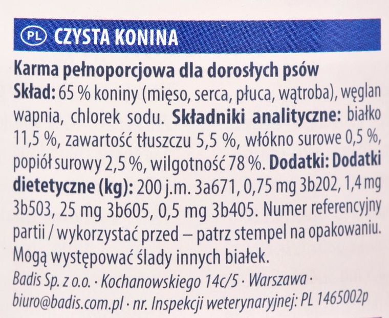 Animonda, Grancarno Single Protein, karma mokra dla psa, Konina, 400g