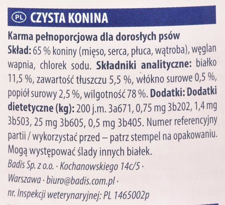 Animonda, Grancarno, Single Protein, karma mokra dla psa, konina, puszka, 800g