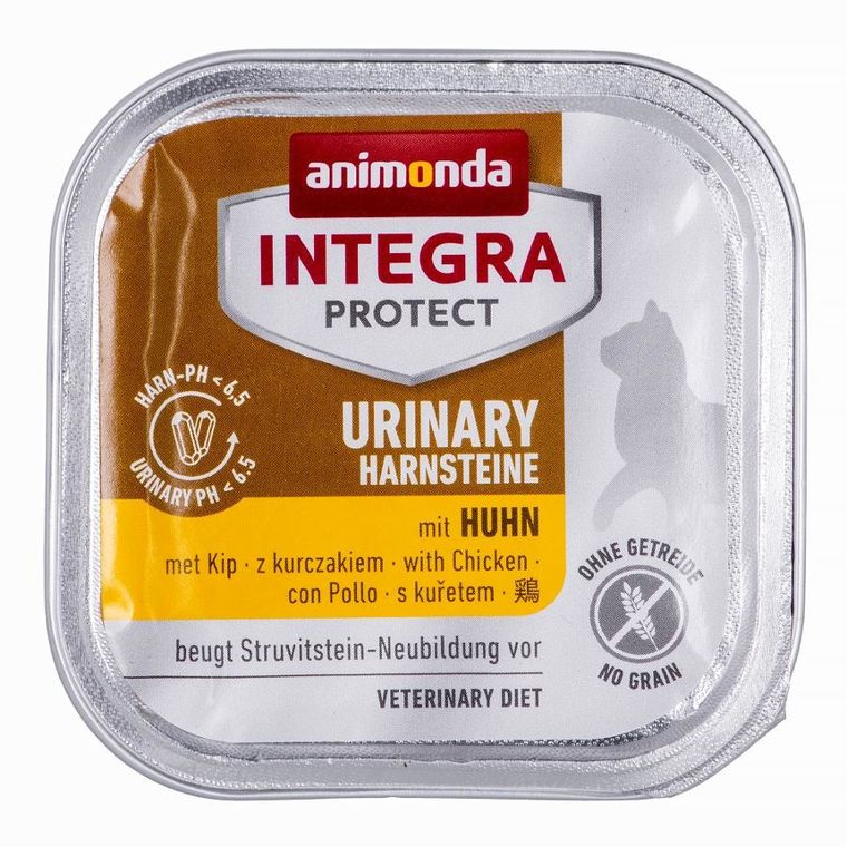 Animonda, Integra Protect Harnsteine, karma mokra dla kota, kurczak, tacka, 100g