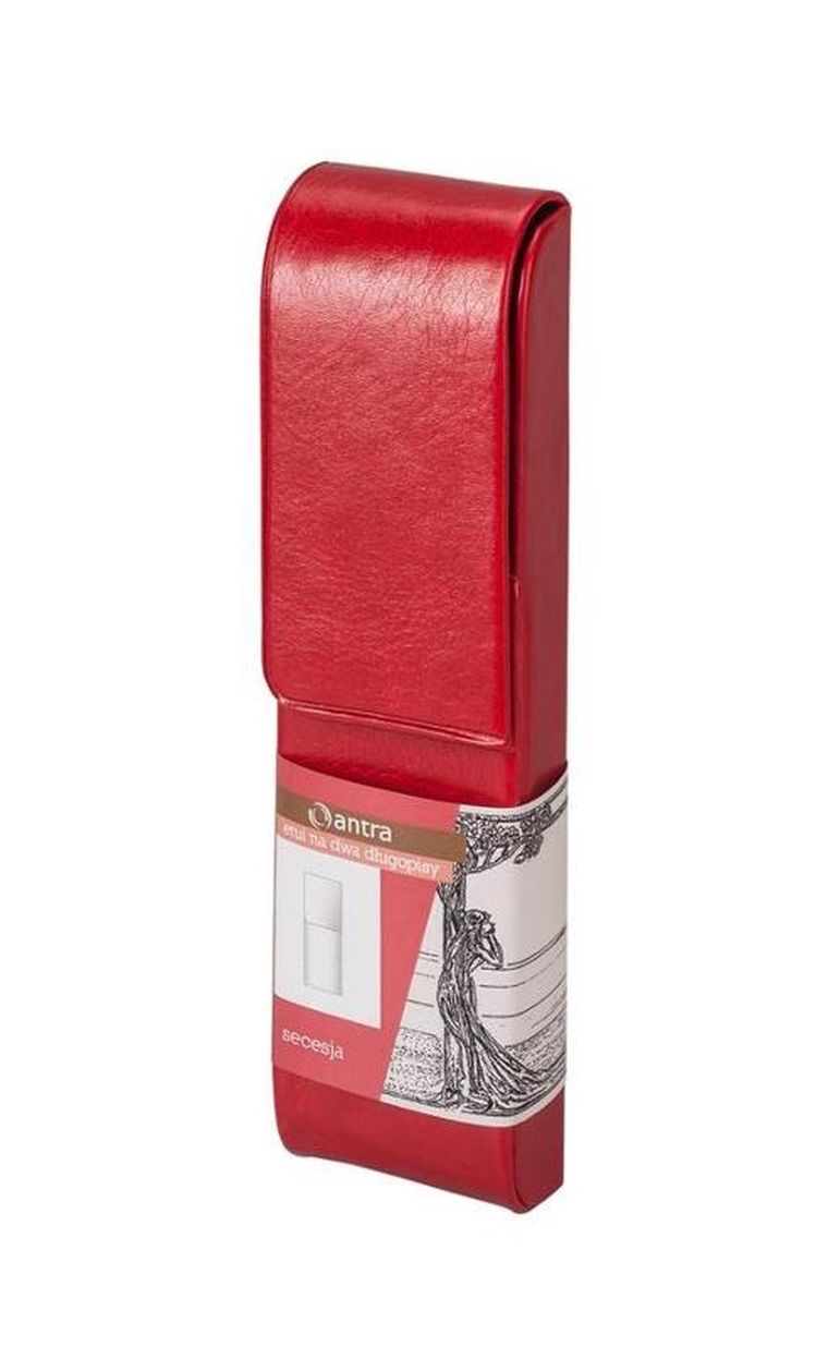 Antra, etui na długopisy, podwójne, czerwone