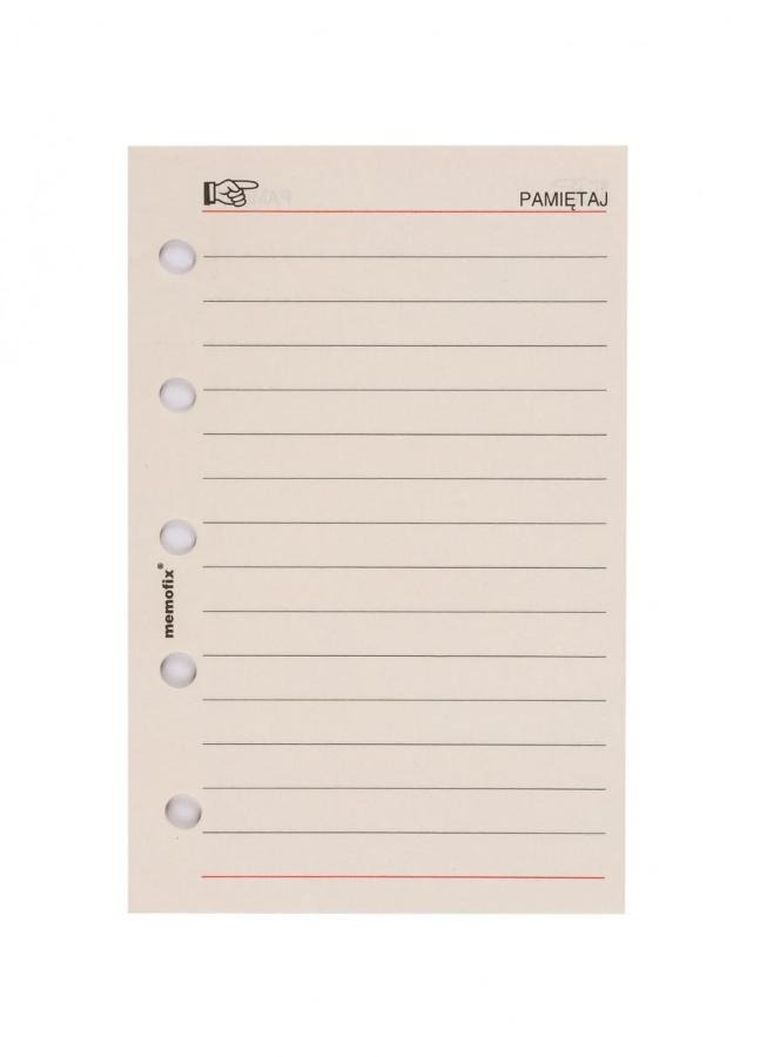 Antra, wkład do organizera, mini, Pamiętaj