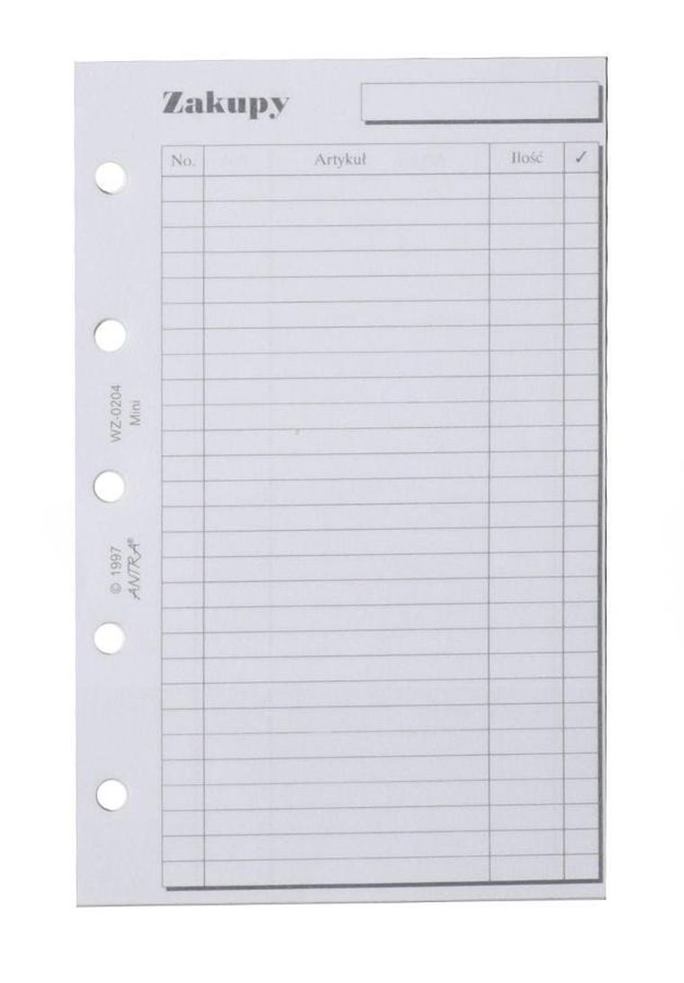 Antra, wkład do organizera, mini, Zakupy