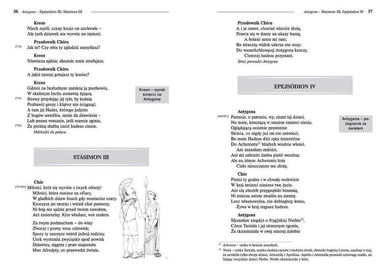 Antygona. Wydanie z opracowaniem i streszczeniem