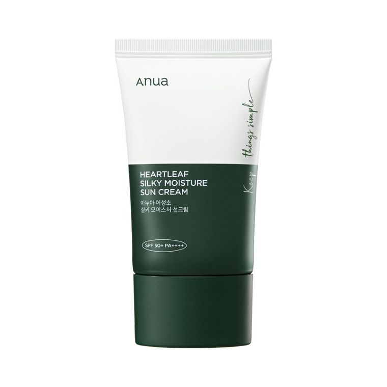 Anua, Heartleaf Silky, krem do twarzy z filtrem SPF50 Pa++++ 50 ml