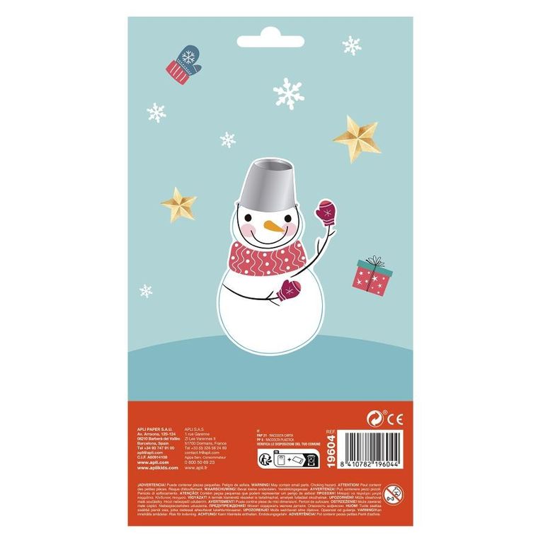 Apli Kids, Bombki z bałwankami, świąteczne naklejki