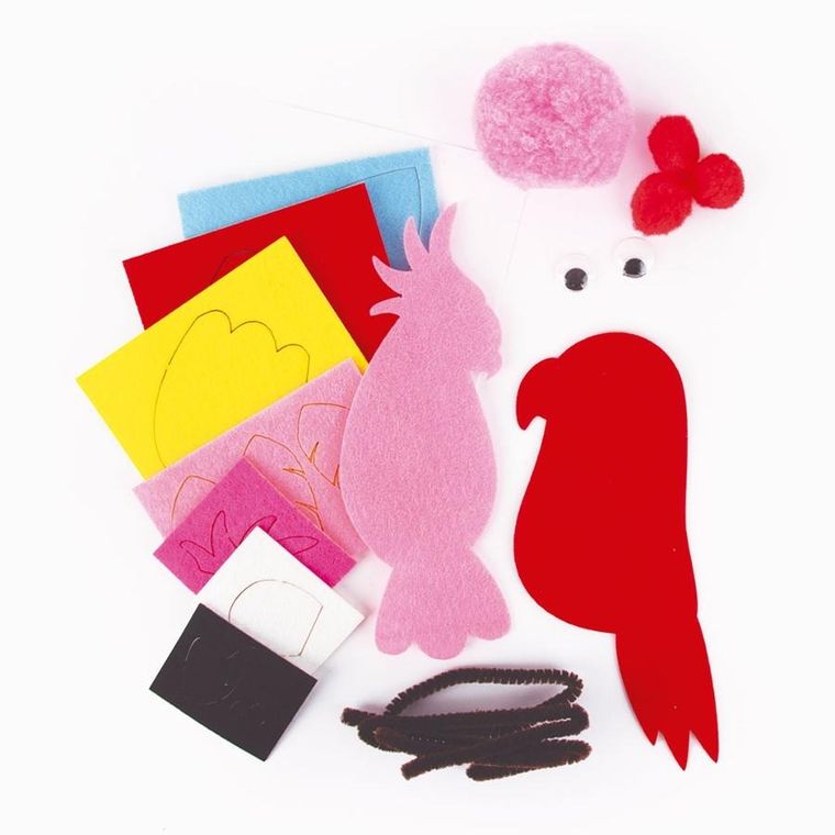 Apli Kids, Craft Kit, Filcowe Ptaki, zestaw kreatywny