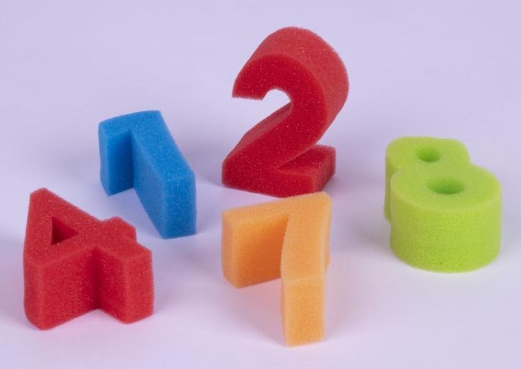 Apli Kids, Cyfry, pieczątki z gąbki