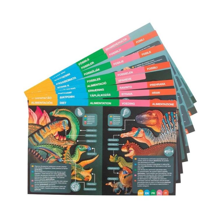 Apli Kids, Dino, magnetyczna układanka edukacyjna z kartami