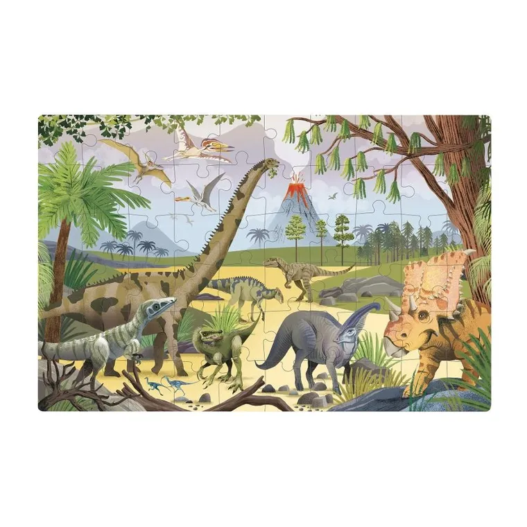 Apli Kids, Dinozaury, puzzle świecące w ciemności, 60 elementów