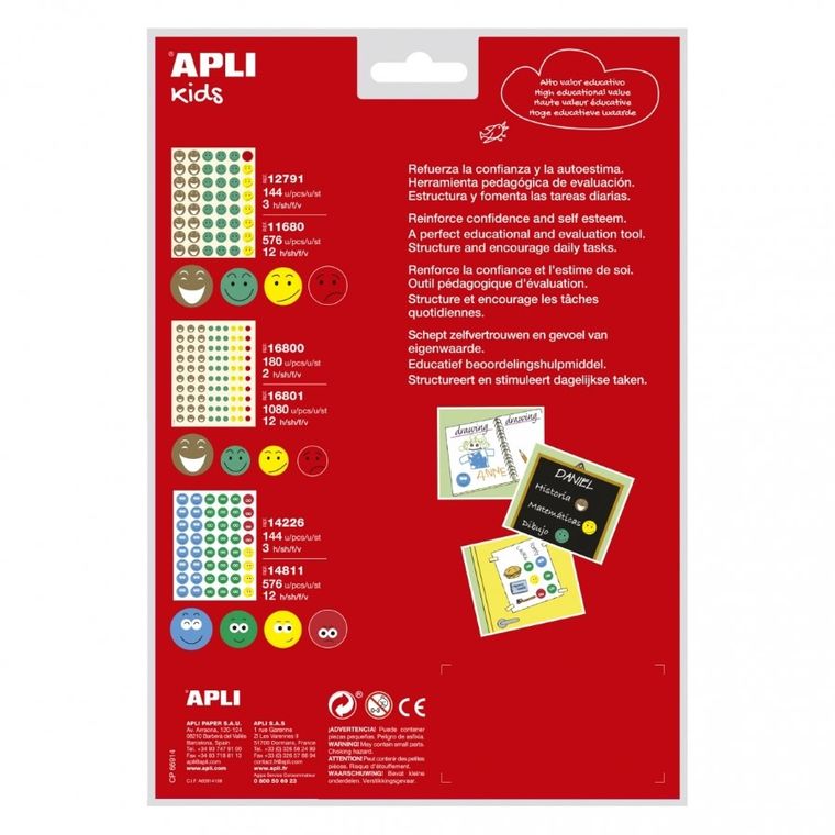 Apli Kids, Emocje, naklejki edukacyjne