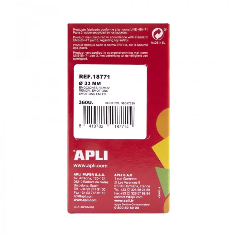 Apli Kids, Emocje, zestaw naklejek w rolce