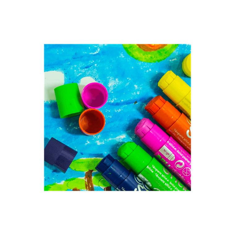 Apli Kids, farby w kredce, 12 kolorów