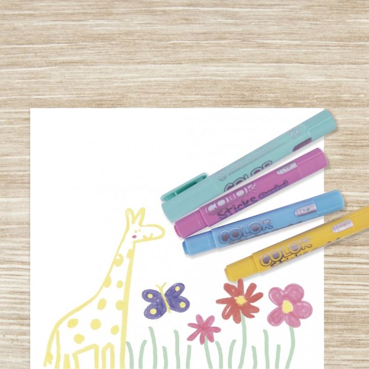Apli Kids, farby w kredce, pastelowe, 6 kolorów