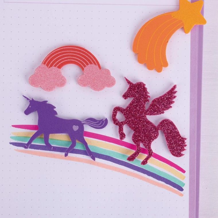 Apli Kids, Jednorożce, naklejki z pianki EVA, 40 szt.