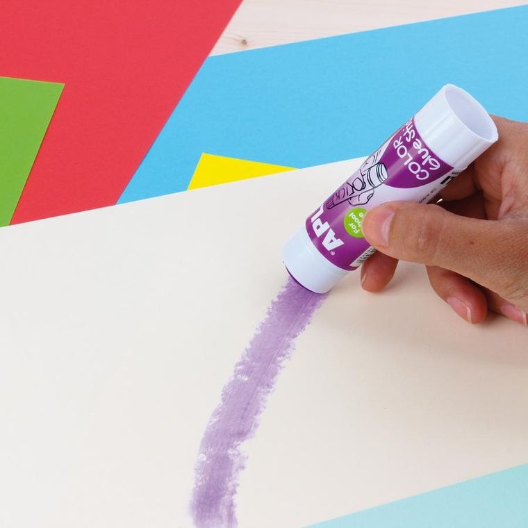 Apli Kids, klej w sztyfcie, fioletowy, 21g