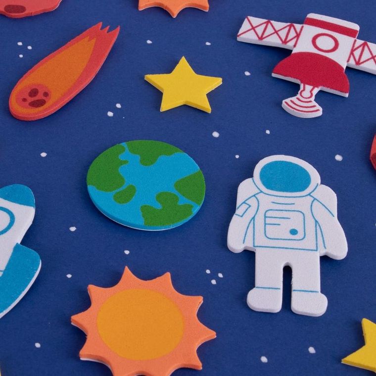 Apli Kids, Kosmos, naklejki z pianki EVA, 56 szt.