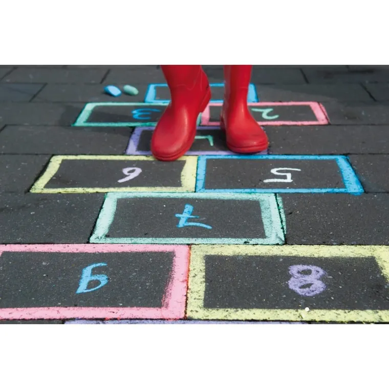 Apli Kids, kredy białe, 10 szt.