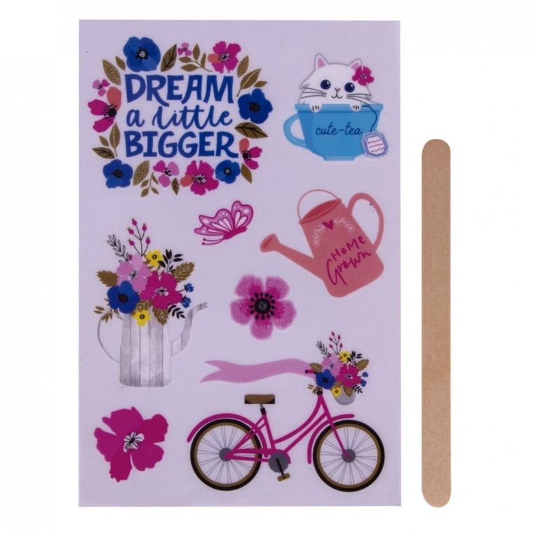 Apli Kids, Kwiaty, naklejki transferowe